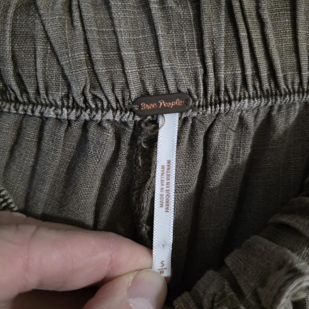 Free People Womens Days End Linen Pull On Pants Caiman OB2008799 Size Small - Picture 2 of 10